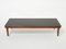 Modernist Mahogany & Brass Coffee Table by Jacques Adnet, 1950s 12