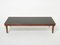 Modernist Mahogany & Brass Coffee Table by Jacques Adnet, 1950s, Image 12