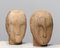 Early 20th Century Scandinavian Faded Milliners' Heads, 1900s, Set of 2 1