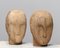 Early 20th Century Scandinavian Faded Milliners' Heads, 1900s, Set of 2, Image 1