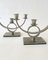 Skandinavische Art Deco Kerzenhalter aus Zinn, 1930er, 2er Set 4