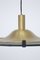 Brass and Aluminum Pendant Lamp from Lamperti, 1970s 4