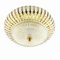 Mid-Century Round Ceiling or Wall Lamp in Glass & Brass attributed to Emil Stejnar, 1960s 3
