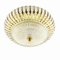 Mid-Century Round Ceiling or Wall Lamp in Glass & Brass attributed to Emil Stejnar, 1960s, Image 3