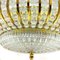 Mid-Century Round Ceiling or Wall Lamp in Glass & Brass attributed to Emil Stejnar, 1960s, Image 4