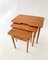 Danish Nesting Tables in Teak by Kurt Østervig, 1960s, Set of 3 2