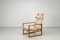 Danish Modern Oak and Rattan 2254 Armchair by Børge Mogensen for Fredericia, 1960s 6