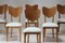 Heart Model Chairs attributed to René-Jean Caillette, France, 1950s, Set of 6 2