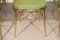 Italian Brass High Back Chairs, 1950s, Set of 6, Image 3