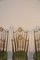 Italian Brass High Back Chairs, 1950s, Set of 6, Image 6