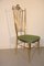 Italian Brass High Back Chairs, 1950s, Set of 6 11