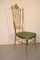 Italian Brass High Back Chairs, 1950s, Set of 6, Image 11