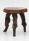 French Tripod Stools in Vine Wood, 1950 1