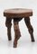 French Tripod Stools in Vine Wood, 1950 5