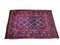 Mid-Century Modern Red and Blue Colors Kilim Rug, Image 1