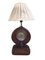 Antique Table Lamp on Wood with Manometer 1
