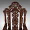 Victorian Scottish Carved Throne Chair in Oak 7