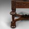 Trono escocés victoriano tallado de roble, Imagen 8