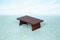 Hand Crafted Wood L Coffee Table from Japandi, 1970s 5