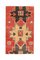 Turkish Handmade Wool Oushak Runner Rug in Orange, Red, Brown & Black 1