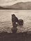 Hanna Seidel, Ecuadorian Woman in Lake, Black and White Photograph, 1960s 2