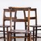 Dark Elm Church Chapel Dining Chairs, 1930s, Set of 5 5