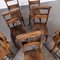 Elm and Ash Church Chapel Dining Chairs, 1940s, Set of 7 5