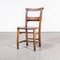 Elm and Ash Church Chapel Dining Chairs, 1940s, Set of 7 4
