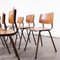 Belgian Chocolate Frame Dining Chairs from Pagholz, 1970s, Set of 12 6