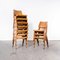 Deep Back Stacking Dining Chairs from Casala, 1950s, Set of 10, Image 3
