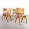 Deep Back Stacking Dining Chairs from Casala, 1950s, Set of 5 7