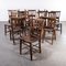 Elm and Ash Church Chapel Dining Chairs, 1960s, Set of 15 8