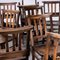 Elm and Ash Church Chapel Dining Chairs, 1960s, Set of 15, Image 3