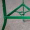 Small French Metal Green Round Gueridon Table, 1950s 6