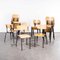 Belgian Laminate Stacking School Chairs, 1960s, Set of 21 1