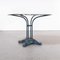 Heavy Cast Base Round Outdoor Dining Table, 1950s, Image 3