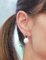 Large Pearl, Emerald, Diamond & 14 Karat Rose Gold Dangle Earrings, Set of 2, Image 5