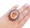 Topaz, Amethyst, Diamond, Rose Gold and Silver Ring 5
