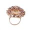 Topaz, Amethyst, Diamond, Rose Gold and Silver Ring 3