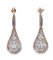 Sapphire, Diamond & 14 Karat Rose and White Gold Earrings, 1980s, Set of 2, Image 3