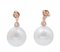 Boucles d'Oreilles Perle, Saphir, Diamant et Or Rose 14 Carats, Set de 2 3