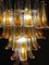 Italian Murano Glass Chandelier with Amber Glass Petals, 1970s, Image 4