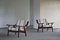 Model GE-530 Lounge Chairs in Savak Wool attributed to Hans J. Wegner, 1960s, Set of 2 2
