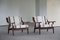 Model GE-530 Lounge Chairs in Savak Wool attributed to Hans J. Wegner, 1960s, Set of 2, Image 17