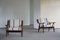 Model GE-530 Lounge Chairs in Savak Wool attributed to Hans J. Wegner, 1960s, Set of 2 3