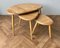 Vintage Blonde Pebble Model 354 Nest of Tables from Ercol, 1960s, Set of 3 2