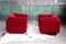 Mid-Century Modern Red Armchair by Metropolitan of San Francisco with Knoll Textile, 1980s 6