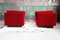 Mid-Century Modern Red Armchair by Metropolitan of San Francisco with Knoll Textile, 1980s 7