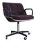 Chrome and Tufted Velour Office Chair by Charles Pollock for Knoll, 1970s 1