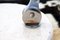 Verstellbare italienische Mid-Century Eyeball Stehlampe aus Chrom & Marmor von Arco 5